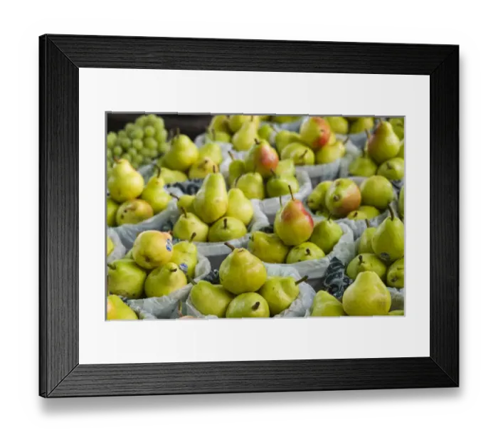 Framed Print : Canada, Quebec, Montreal, Marche Jean Talon market, pears Framed Print : Canada, Quebec, Montreal, Marche Jean Talon market, pears