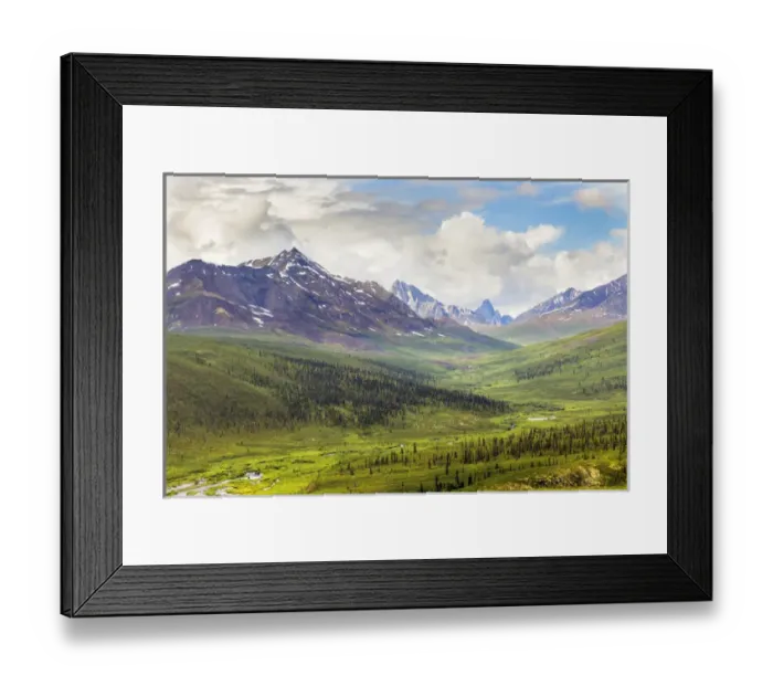Framed Print : Canada, Yukon Territory. Landscape of Tombstone Range and North Klondike River. Credit as Framed Print : Canada, Yukon Territory. Landscape of Tombstone Range and North Klondike River. Credit as