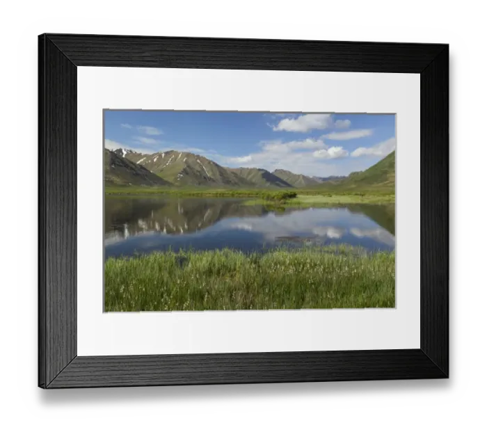 Framed Print : Canada, Yukon Territory, Tombstone Territorial Park. Mountain and lake landscape Framed Print : Canada, Yukon Territory, Tombstone Territorial Park. Mountain and lake landscape