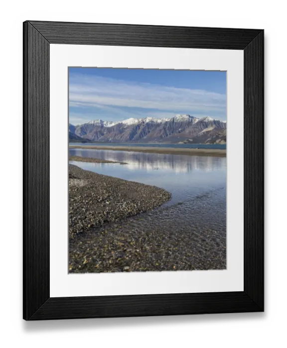 Framed Print : Canada, Yukon Territory, Kluane National Park. St. Elias Range and Kluane Lake. Credit as