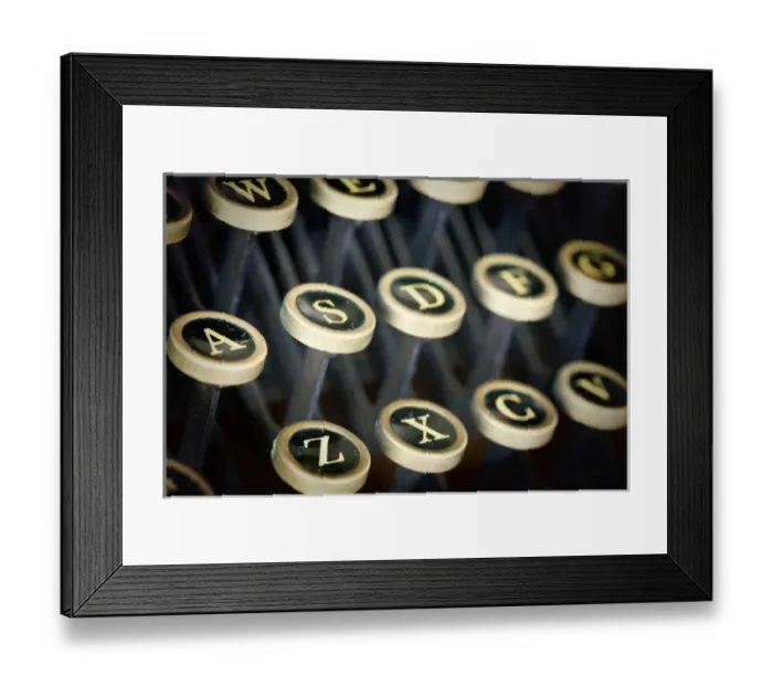 Framed Print : USA, Washington, Seabeck. Close-up of vintage Remington Standard typewriter keys Framed Print : USA, Washington, Seabeck. Close-up of vintage Remington Standard typewriter keys