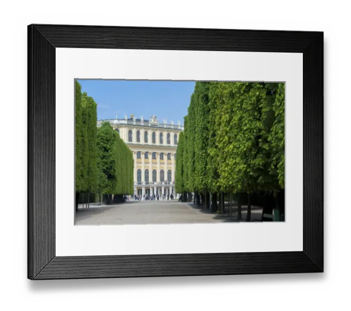 Framed Print : Europe, Austria, Vienna, Schonbrunn Palace, garden Framed Print : Europe, Austria, Vienna, Schonbrunn Palace, garden