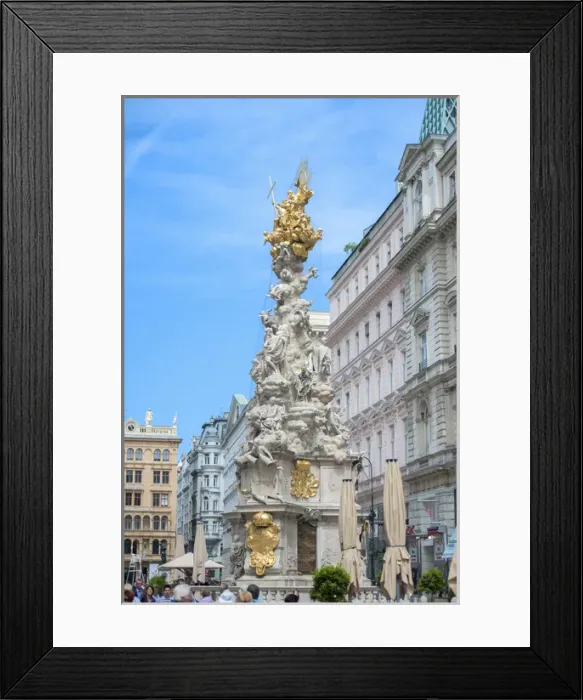 Framed Print : Europe, Austria, Vienna, plague column
