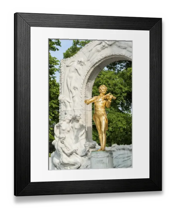 Framed Print : Europe, Austria, Vienna, Stadtpark, Johann Strauss monument Framed Print : Europe, Austria, Vienna, Stadtpark, Johann Strauss monument