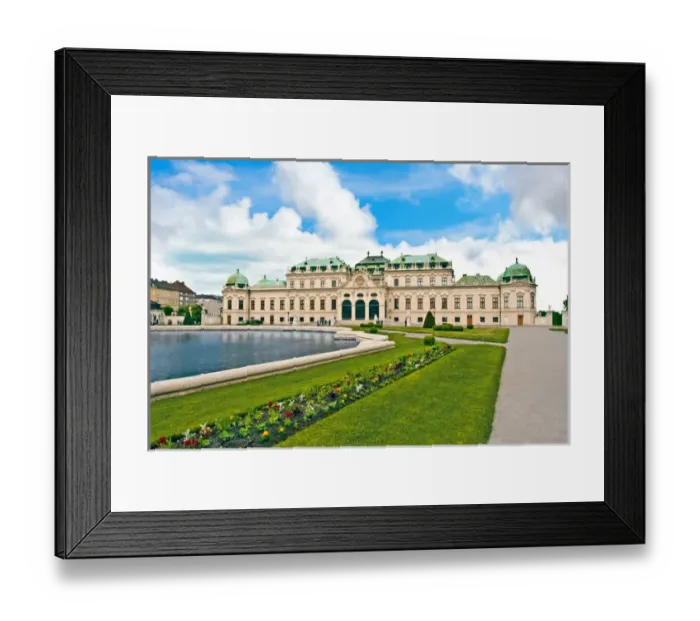 Framed Print : Front Facade of Schloss Schonbrunn palace, Vienna, Wein, Austria Framed Print : Front Facade of Schloss Schonbrunn palace, Vienna, Wein, Austria