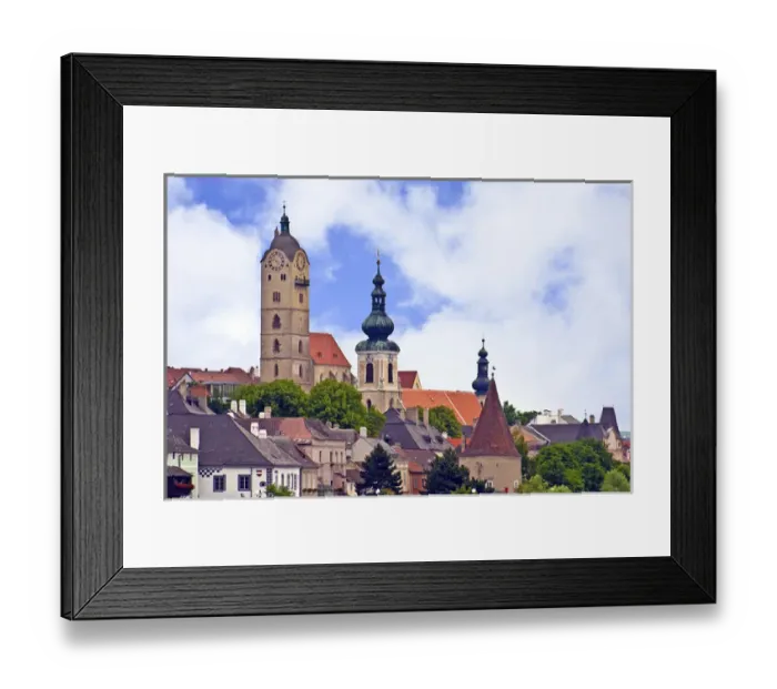 Framed Print : The town of Krems along the Danube River, Wachau, Austria
