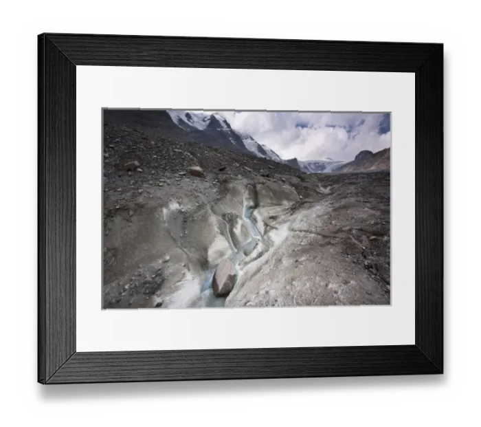 Framed Print : meltwater channel and creek on the surface of glacier Pasterze near Grossglockner Framed Print : meltwater channel and creek on the surface of glacier Pasterze near Grossglockner