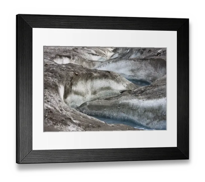 Framed Print : meltwater channel and creek on the surface of glacier Pasterze near Grossglockner Framed Print : meltwater channel and creek on the surface of glacier Pasterze near Grossglockner