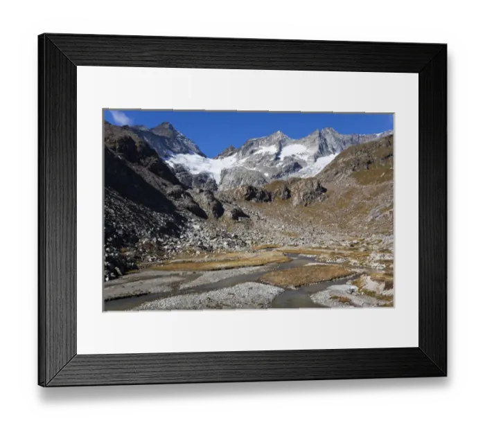 Framed Print : The glacier Simonykees in the National Park Hohe Tauern is retreating rapidly Framed Print : The glacier Simonykees in the National Park Hohe Tauern is retreating rapidly