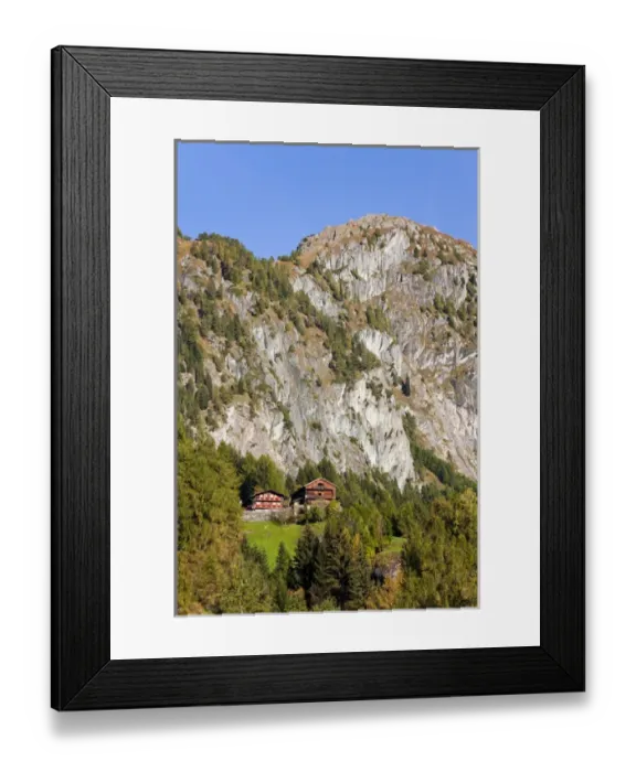 Framed Print : The village Hinterbichl in valley Virgental, Tyrol, in early morning Europe, central europe Framed Print : The village Hinterbichl in valley Virgental, Tyrol, in early morning Europe, central europe