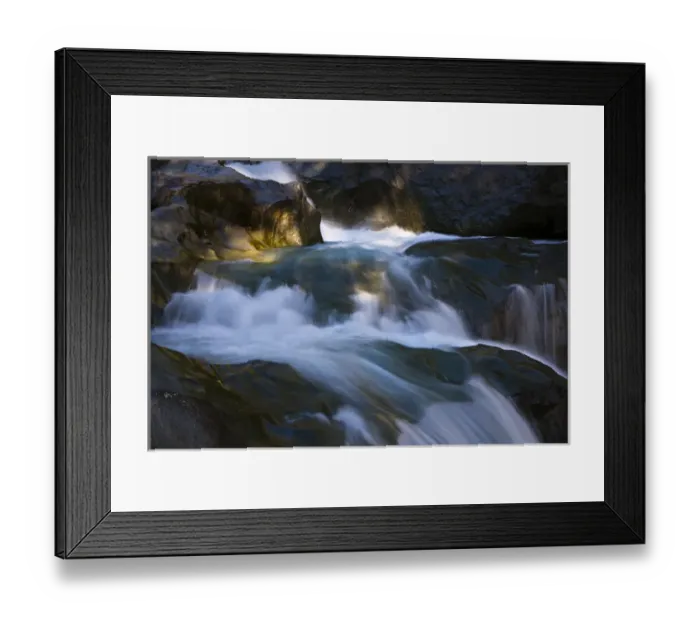 Framed Print : The cascades of river isel called Umbalfaelle in fall in the national park Hohe Tauern