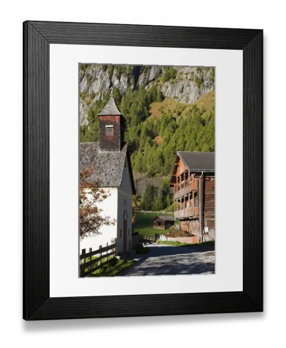 Framed Print : The village Streden in valley Virgental, Tyrol, in early morning Europe, central europe Framed Print : The village Streden in valley Virgental, Tyrol, in early morning Europe, central europe