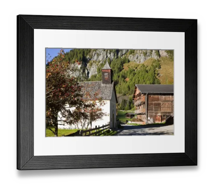 Framed Print : The village Streden in valley Virgental, Tyrol, in early morning Europe, central europe Framed Print : The village Streden in valley Virgental, Tyrol, in early morning Europe, central europe