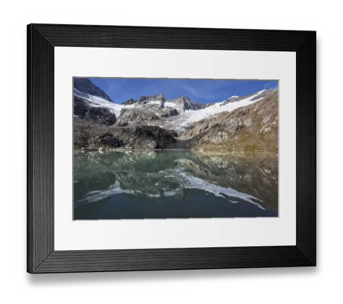 Framed Print : lake Simonysee and the glacier Simonykees in the National Park Hohe Tauern which Framed Print : lake Simonysee and the glacier Simonykees in the National Park Hohe Tauern which