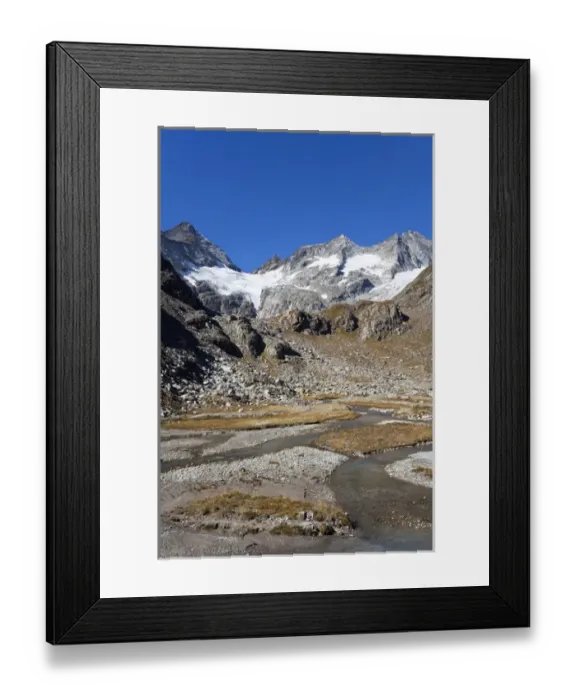 Framed Print : The glacier Simonykees in the National Park Hohe Tauern is retreating rapidly Framed Print : The glacier Simonykees in the National Park Hohe Tauern is retreating rapidly