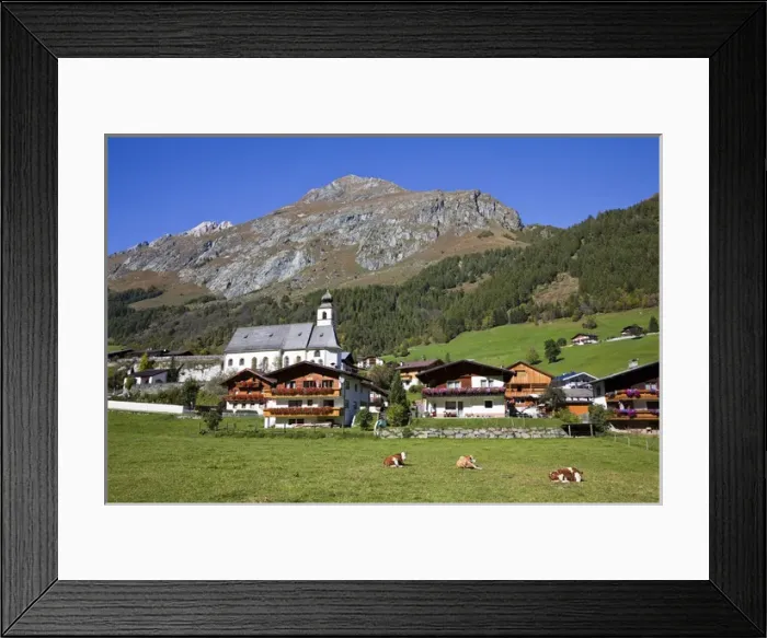 Framed Print : Praegraten in Eastern Tyrol Europe, central europe, austria, East Tyrol, October