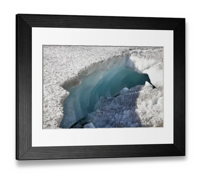 Framed Print : Glacier snout of Schlatenkees. The Schlatenkees is one of the biggest glaciers in Austria