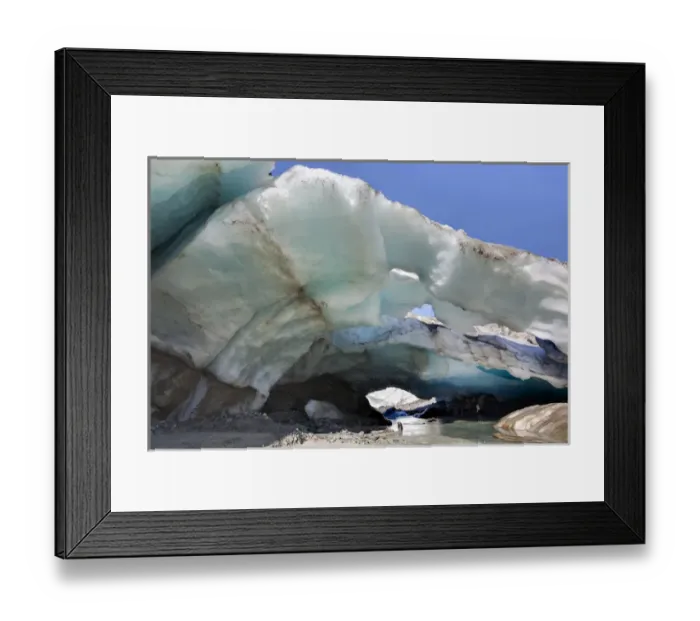 Framed Print : Ice cave and glacier snout of Schlatenkees, source of the creek Schlatenbach Framed Print : Ice cave and glacier snout of Schlatenkees, source of the creek Schlatenbach