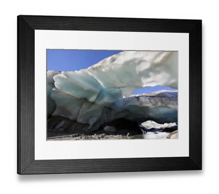 Framed Print : Ice cave and glacier snout of Schlatenkees, source of the creek Schlatenbach Framed Print : Ice cave and glacier snout of Schlatenkees, source of the creek Schlatenbach