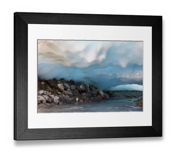Framed Print : Ice cave and glacier snout of Schlatenkees, source of the creek Schlatenbach Framed Print : Ice cave and glacier snout of Schlatenkees, source of the creek Schlatenbach