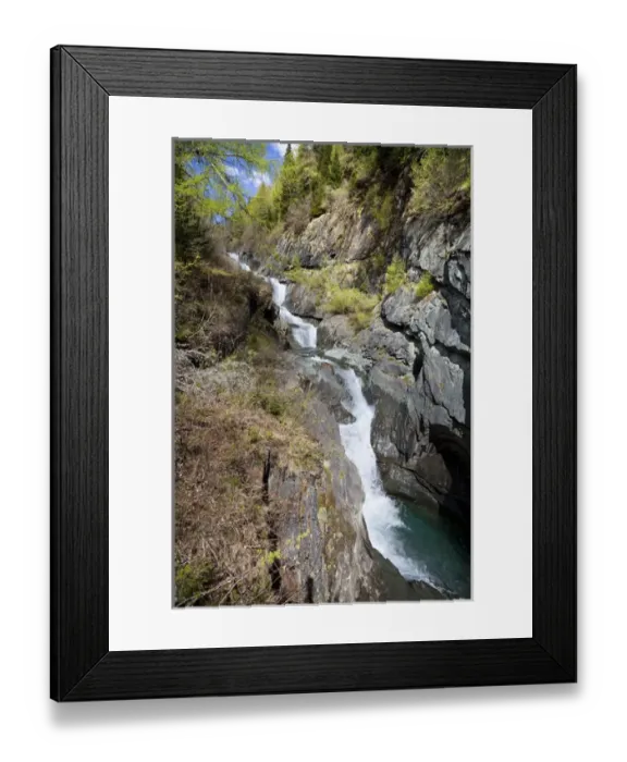 Framed Print : The cascades of the river Isel in national Park Hohe Tauern Framed Print : The cascades of the river Isel in national Park Hohe Tauern