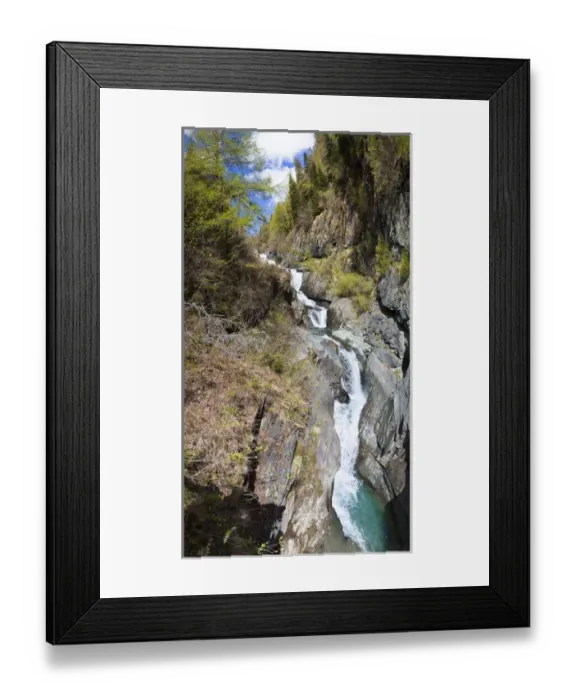 Framed Print : The cascades of the river Isel in national Park Hohe Tauern Framed Print : The cascades of the river Isel in national Park Hohe Tauern
