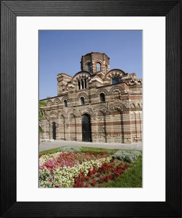 Framed Print : Bulgaria, Nessebur. Christ Pantocrator Church, late 13th-14th century