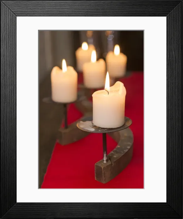 Framed Print : Europe, Czech Republic, Prague. Close-up of burning candles Framed Print : Europe, Czech Republic, Prague. Close-up of burning candles