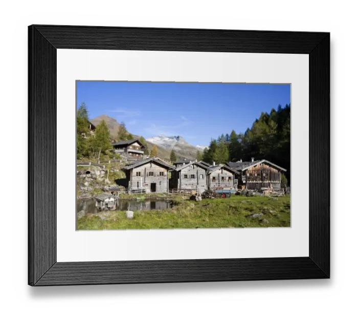 Framed Print : The alp Aussergschloess in East Tyrol, national park Hohe Tauern Europe, central europe Framed Print : The alp Aussergschloess in East Tyrol, national park Hohe Tauern Europe, central europe