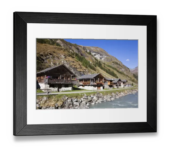 Framed Print : The alp Innergschloess in East Tyrol, national park Hohe Tauern Europe, central europe Framed Print : The alp Innergschloess in East Tyrol, national park Hohe Tauern Europe, central europe