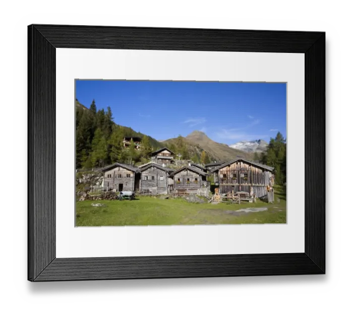 Framed Print : The alp Aussergschloess in East Tyrol, national park Hohe Tauern Europe, central europe