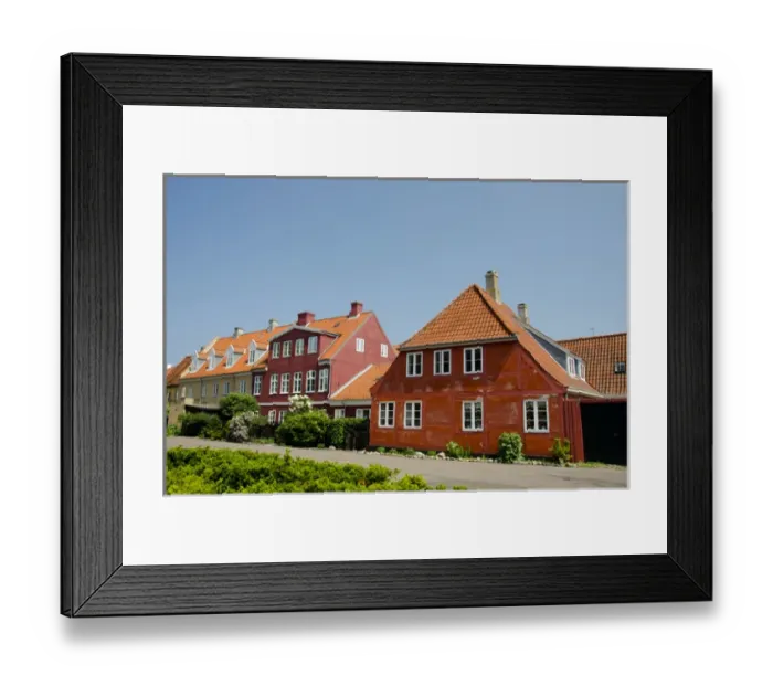 Framed Print : Denmark, Helsingoer. Typical downtown 15th-17th century architecture Framed Print : Denmark, Helsingoer. Typical downtown 15th-17th century architecture