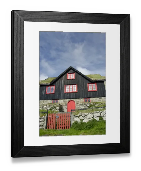 Framed Print : Kingdom of Denmark, Faroe Islands (aka Foroyar). Historic outdoor museum, Kirkjubor Village Framed Print : Kingdom of Denmark, Faroe Islands (aka Foroyar). Historic outdoor museum, Kirkjubor Village