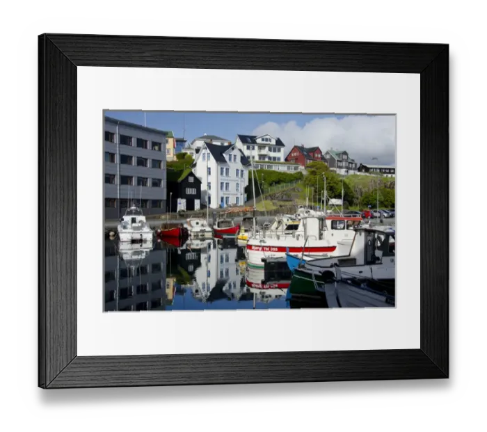 Framed Print : Kingdom of Denmark, North Atlantic, Faroe Islands. Capital and port city of Torshavn Framed Print : Kingdom of Denmark, North Atlantic, Faroe Islands. Capital and port city of Torshavn