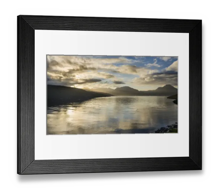 Framed Print : The Vestmannasund between the islands Vagar and Streymoy Framed Print : The Vestmannasund between the islands Vagar and Streymoy