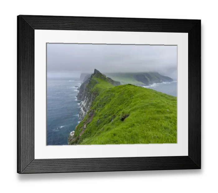 Framed Print : The island Mykines, seen from Mykinesholmur, part of the Faroe Islands in the North Atlantic Framed Print : The island Mykines, seen from Mykinesholmur, part of the Faroe Islands in the North Atlantic