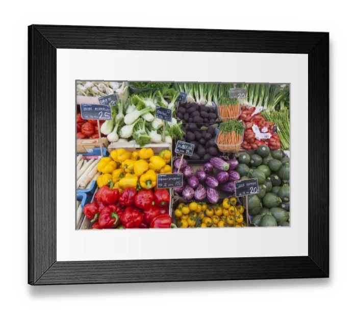 Framed Print : Denmark, Zealand, Copenhagen, Torvehallerne KPH, new outdoor food market, produce