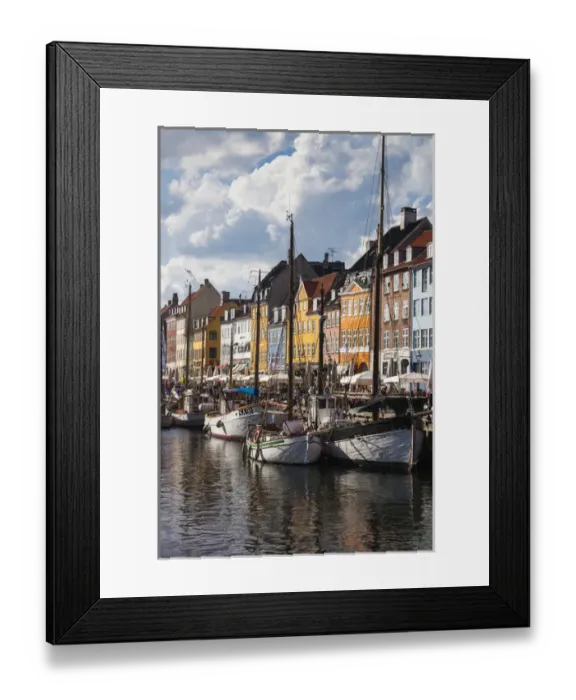 Framed Print : Denmark, Zealand, Copenhagen, Nyhavn harbor Framed Print : Denmark, Zealand, Copenhagen, Nyhavn harbor