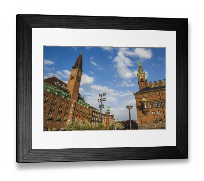 Framed Print : Denmark, Zealand, Copenhagen, Copenhagen town hall Framed Print : Denmark, Zealand, Copenhagen, Copenhagen town hall