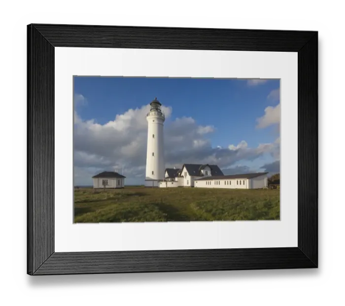 Framed Print : Denmark, Jutland, Hirtshals, Hirtshals Fyr Lighthouse, late afternoon Framed Print : Denmark, Jutland, Hirtshals, Hirtshals Fyr Lighthouse, late afternoon