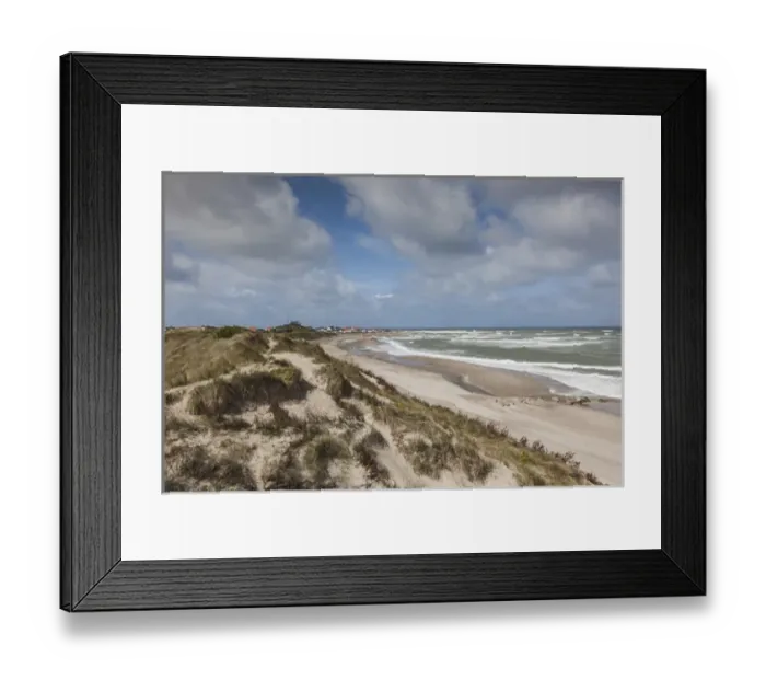 Framed Print : Denmark, Jutland, Klitmoller, windsurfing capital of Denmark, beachfront on the Skagerrak Framed Print : Denmark, Jutland, Klitmoller, windsurfing capital of Denmark, beachfront on the Skagerrak