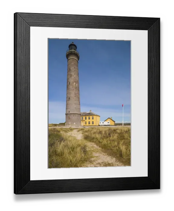 Framed Print : Denmark, Jutland, Skagen, Skagen Lighthouse