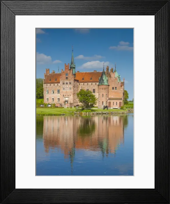 Framed Print : Denmark, Funen, Egeskov, Egeskov Castle, exterior Framed Print : Denmark, Funen, Egeskov, Egeskov Castle, exterior