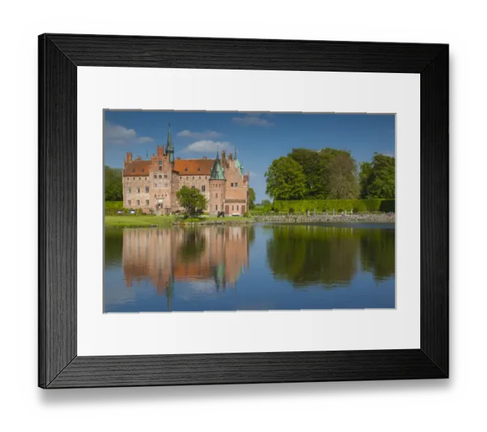 Framed Print : Denmark, Funen, Egeskov, Egeskov Castle, exterior Framed Print : Denmark, Funen, Egeskov, Egeskov Castle, exterior