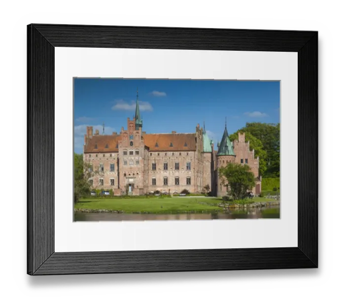 Framed Print : Denmark, Funen, Egeskov, Egeskov Castle, exterior Framed Print : Denmark, Funen, Egeskov, Egeskov Castle, exterior