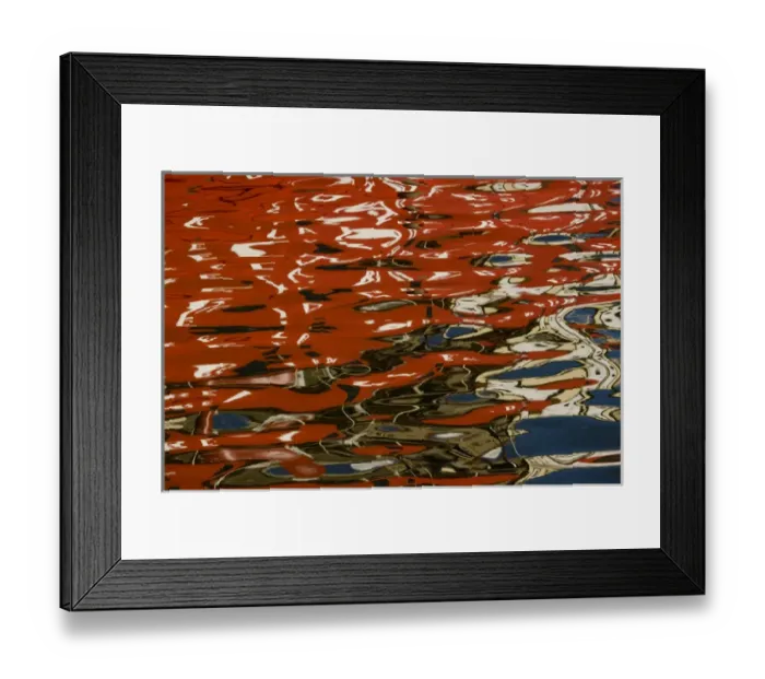 Framed Print : Europe, Finland, Helsinki. Abstract reflection of ship on water Framed Print : Europe, Finland, Helsinki. Abstract reflection of ship on water