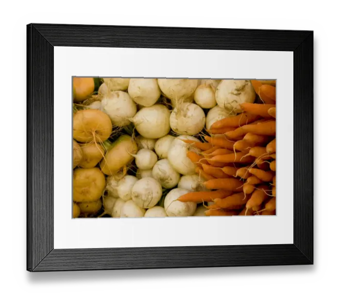 Framed Print : Europe, Finland, Helsinki. Produce at an outdoor market