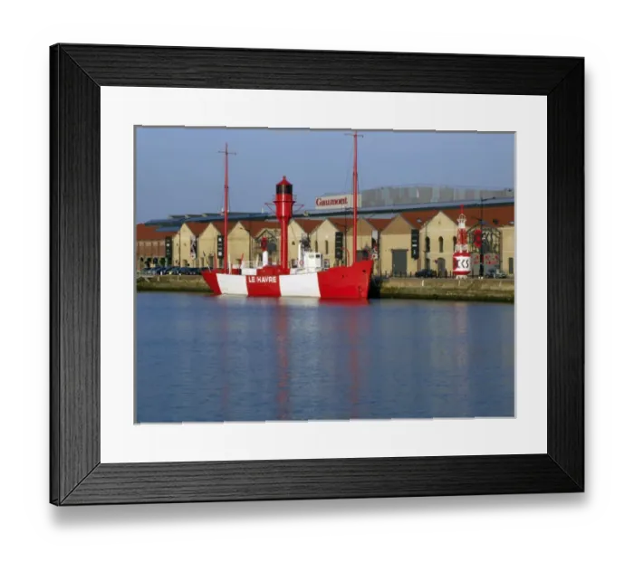 Framed Print : Lightship, Docks Vauban, Le Havre, France Framed Print : Lightship, Docks Vauban, Le Havre, France