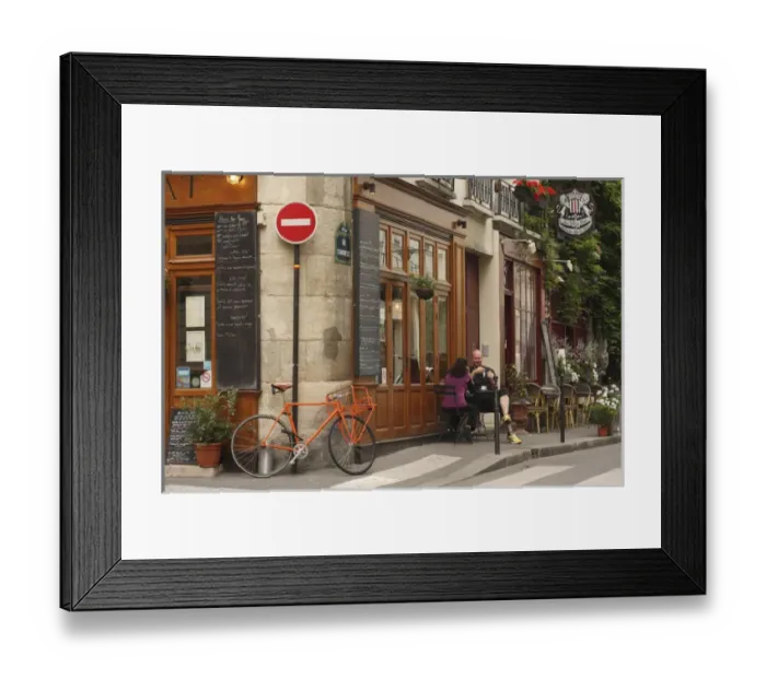 Framed Print : Cafe, Notre Dame, Paris, France Framed Print : Cafe, Notre Dame, Paris, France