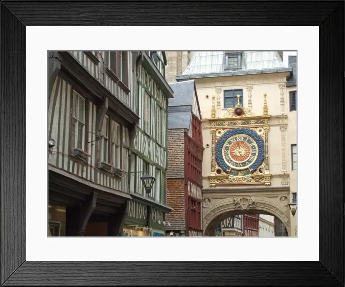 Framed Print : Gros Horloge, Rouen, Normandy, France Framed Print : Gros Horloge, Rouen, Normandy, France